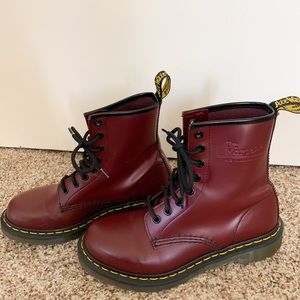 Burgundy Doc Martens